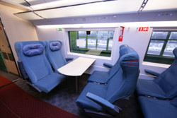 Поезд Сапсан - пассажирские кресла